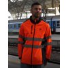 High visibility softshell jacket