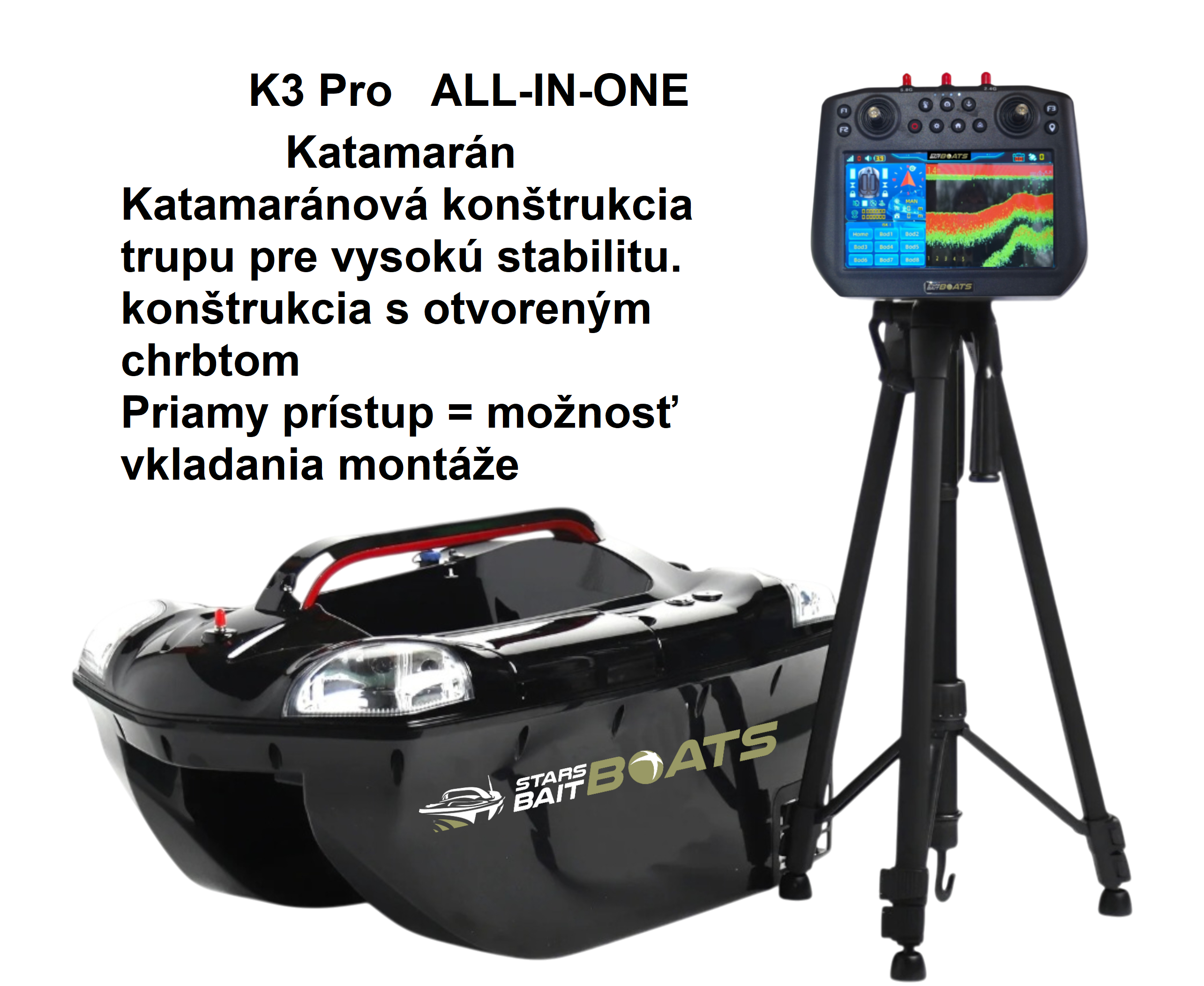 Stars Bat Boats K3 Pro ALL-IN-ONE