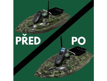 Z lodičky bez GPS na lodičku s GPS jednoruční ovladač (Upgrade Loďka zakoupená jinde)