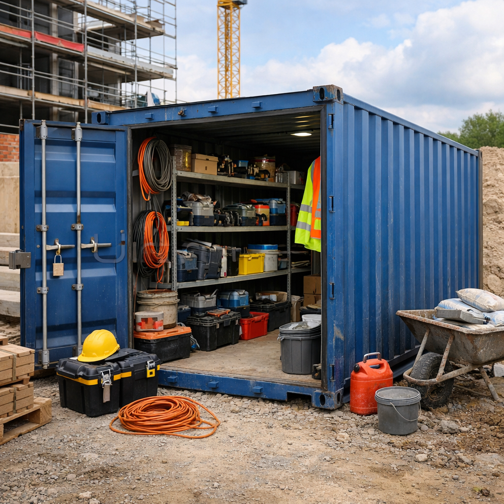 kontejner sklad u stavby