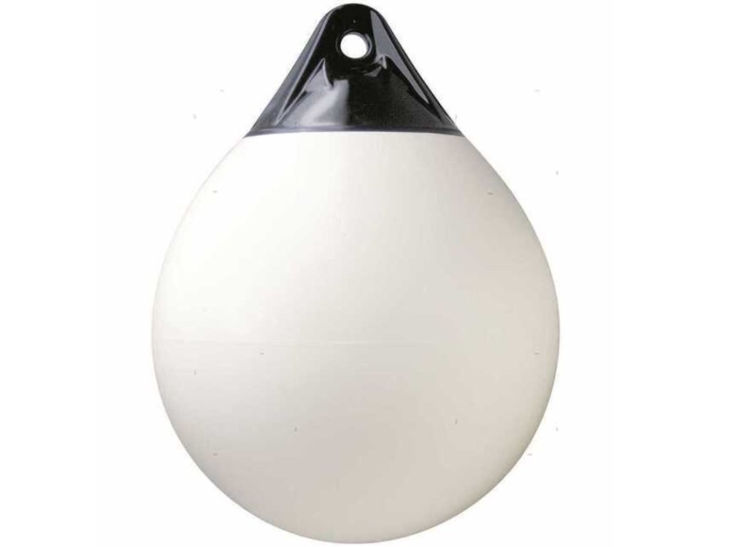 kulaty-fendr-polyform-serie-a-bily-s-modrymi-konci-a2-prumer-39-cm-delka-49-cm