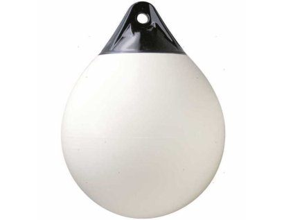 kulaty-fendr-polyform-serie-a-bily-s-modrymi-konci-a2-prumer-39-cm-delka-49-cm