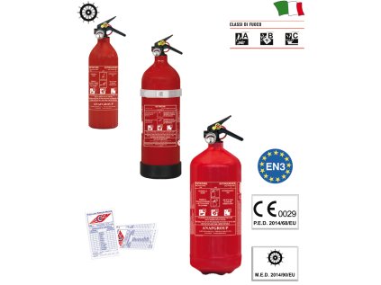 Certifikovaný práškový ruční hasící přístroj 1 kg