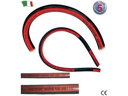 Palivová hadice s atestem R.I.Na.- Loyd’s Register Regulation ( 5let záruka)