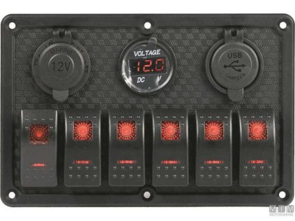 panel-redtech-6x-prepinace-zasuvka-usb-12v-voltmetr