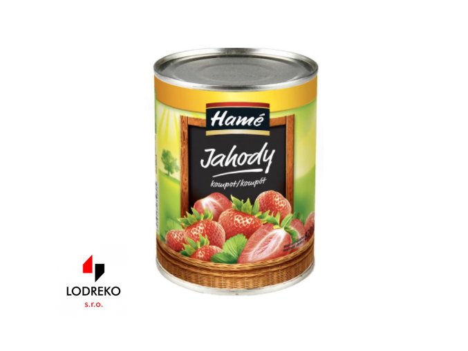 jahody hamé 820g