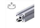 Hliníkové profily s drážkou 6 mm