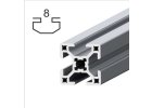 Hliníkové profily s drážkou 8 mm