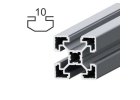 Hliníkové profily s drážkou 10 mm