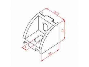 Rohová spojka 40x40 S8