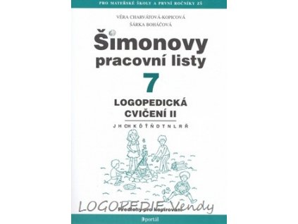 Šimonovy pracovní listy 7   Logopedická cvičení II.