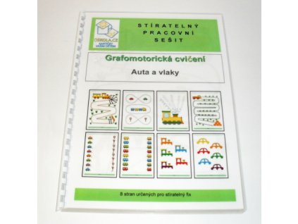 Grafomotorická cvičení - Auta a vlaky