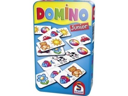 Domino Junior - hra v plechové krabičce