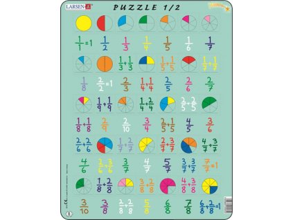 Puzzle MAXI - Počítání - zlomky 35 dílků