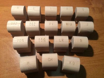 Malá logopedická razítka 17ks BEZ krabičky