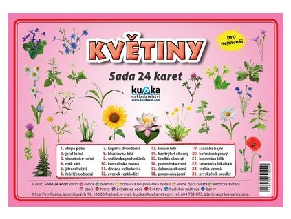 Květiny - Sada 24 karet, Petr Kupka