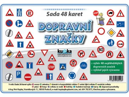 Sada 48 karet - dopravní značky A7, Petr Kupka