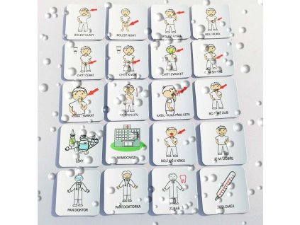 Set 20 ks piktogramů - Zdraví 1