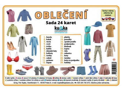 sada 24 karet obleceni