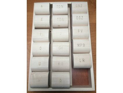 VELKÁ logopedická razítka 17ks BEZ krabičky