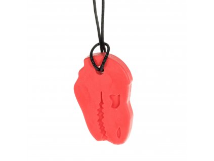 Privesek Dino Bite cerveny