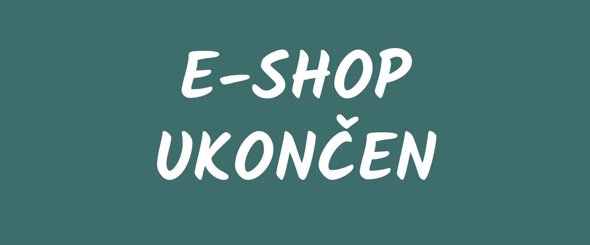 konec e-shopu