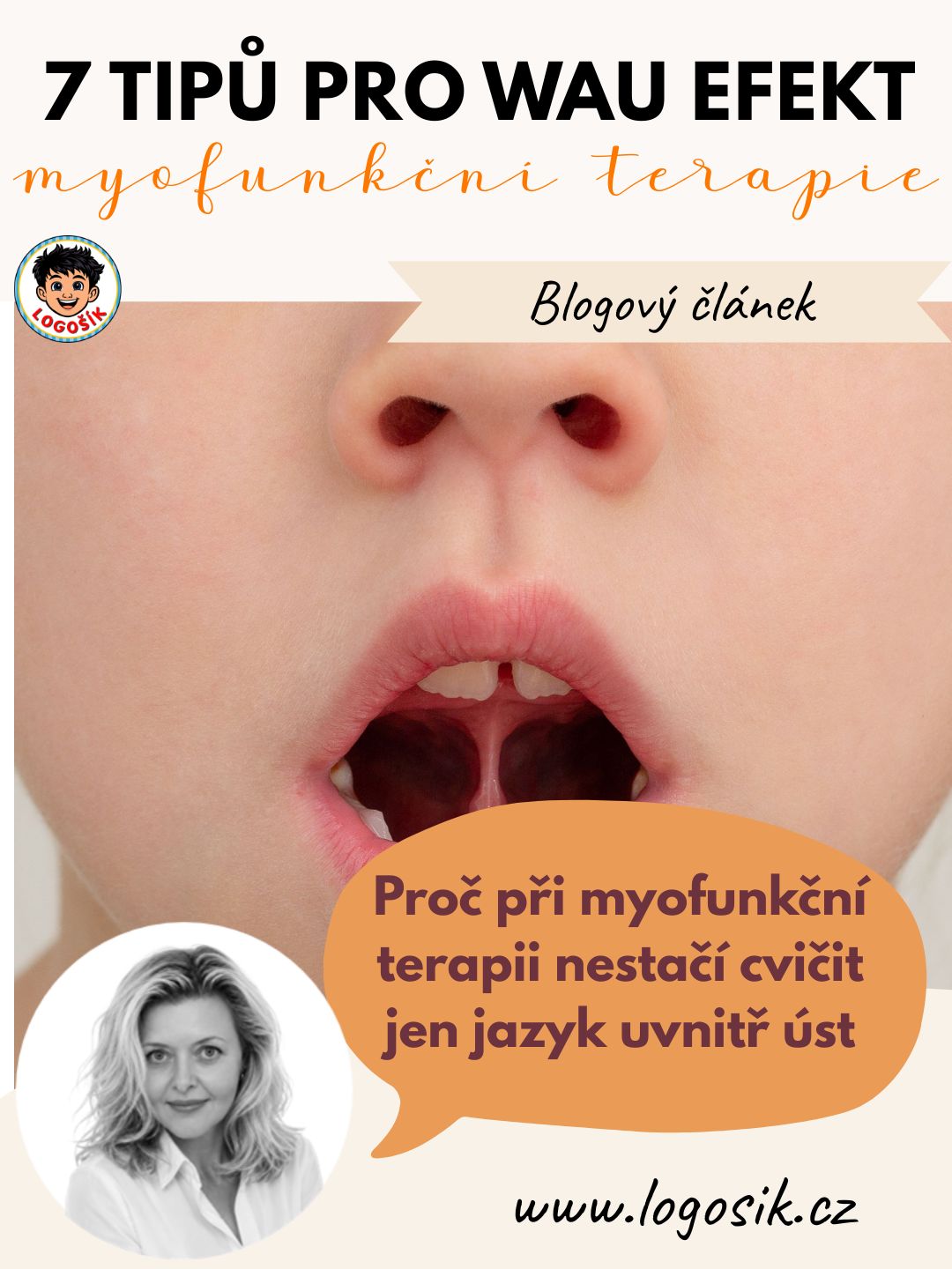 Proč při myofunkční terapii nestačí cvičit jen jazyk uvnitř úst