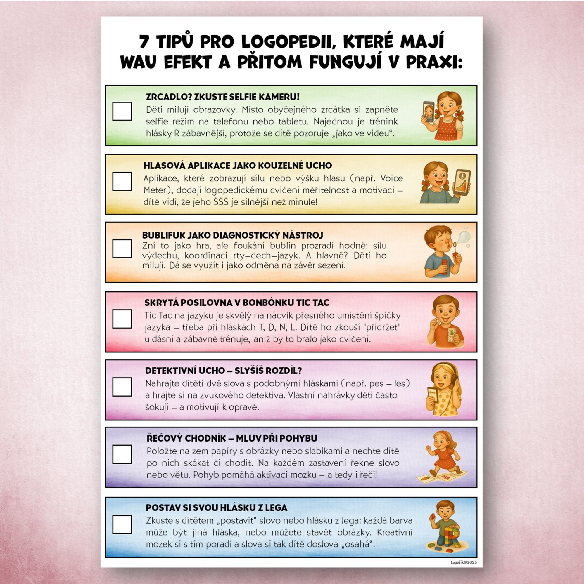 7 tipů pro logopedii s wau efektem