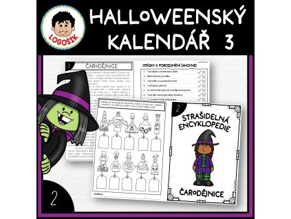 HALLOWEENSKÝ KALENDÁŘ 3 - čarodějnice