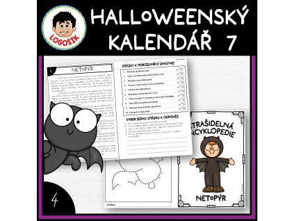 HALLOWEENSKÝ KALENDÁŘ 7 - netopýr