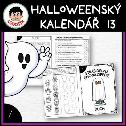 13015 halloweensky kalendar 13 duch