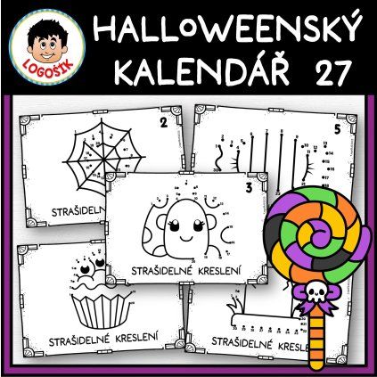 13078 halloweensky kalendar 27 podle cisel