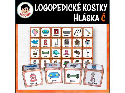 Logopedické kostky 13 - HLÁSKA Č