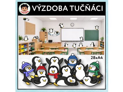 výzdoba tučňáci