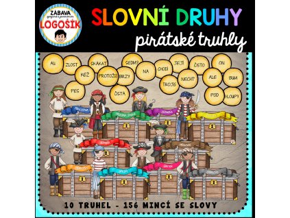 slovní druhy - pirátské truhly