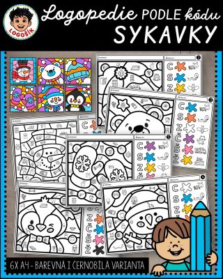 VYBARVUJEME PODLE KÓDU - DIFERENCIACE SYKAVEK...