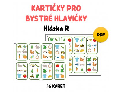 Kartičky pro bystré hlavičky hláska R