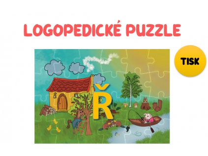Logopedické puzzle Ř