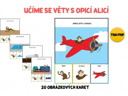 učíme se věty s opicí alicí logotoc.cz