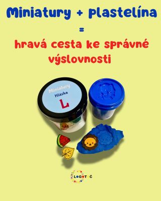 Miniatury. Plastelína. Výslovnost. Tahle kombinace dává smysl. 💁‍♀️ Podle toho, v jaké fázi nácviku dítě je, pojmenovává,...
