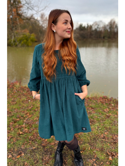 Manšestrové šaty Leila