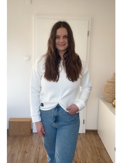 Teplejší mikina s proplétáním