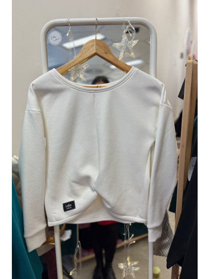 Teplejší mikina s proplétáním