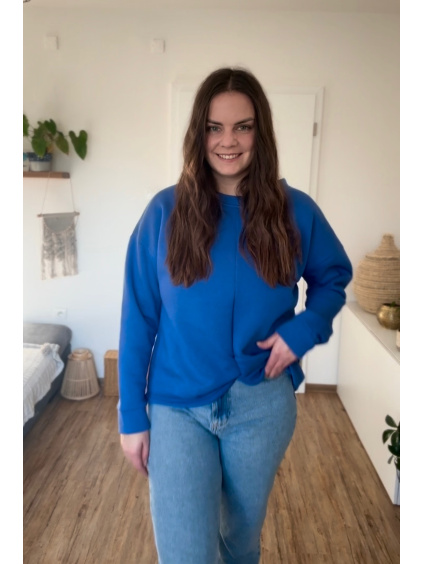 Teplejší mikina s proplétáním