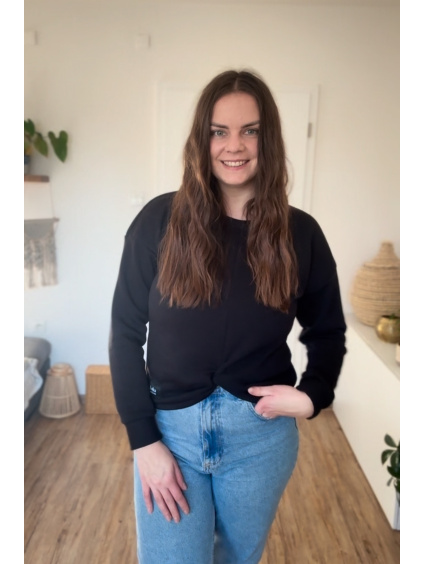 Teplejší mikina s proplétáním