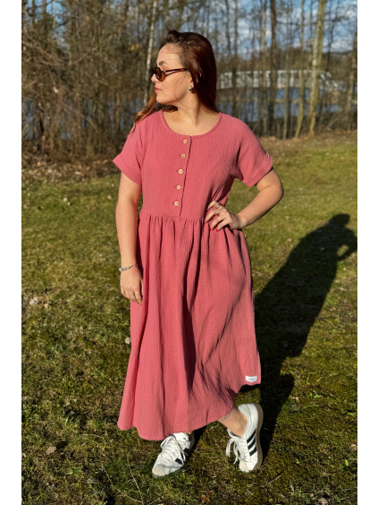 Mušelínové šaty Adele - dlouhé