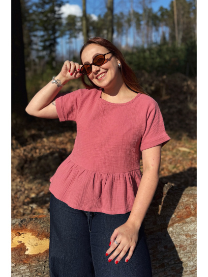 Mušelínový top Iris