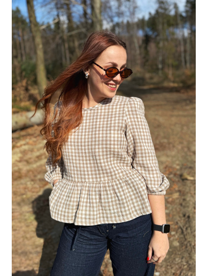 Mušelínový top Iris