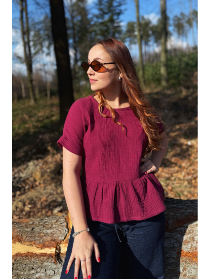 Mušelínový top Iris