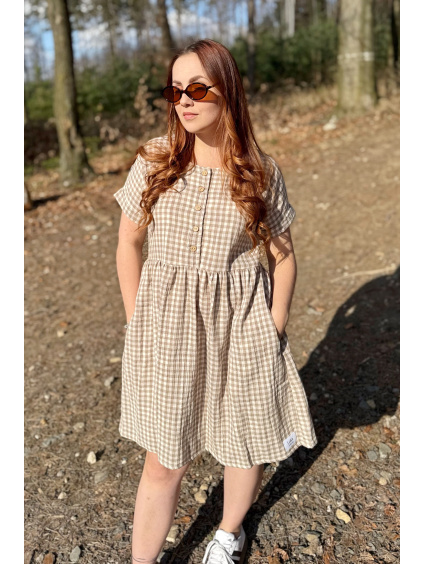 Mušelínové šaty Adele - krátké